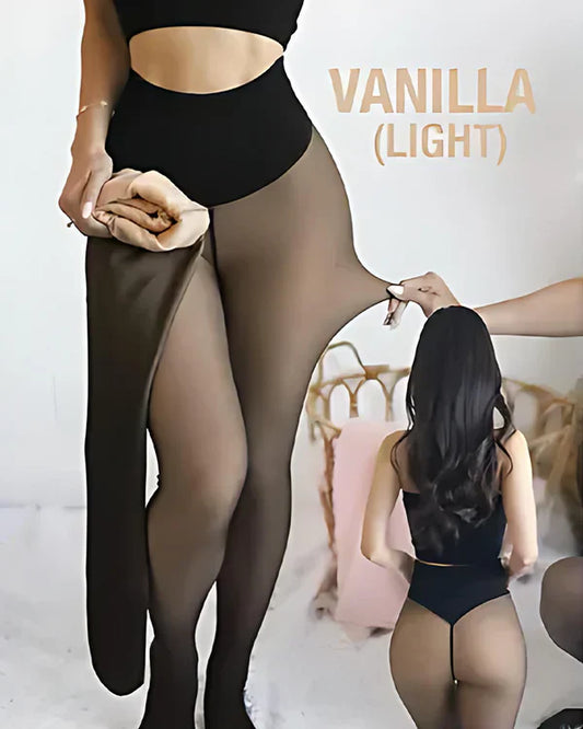 The CurveLock Fleece Tights - The Perfect Illusion of Bare Legs, But Warm + 50% OFF!