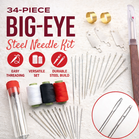 The AuraThread Steel Needle Kit - Thread Instantly. No Squinting. No Frustration. + BUY 1 GET 1 FREE
