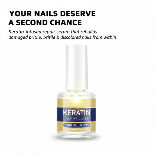 Keranova™ – Keratin Nail Repair Treatment for Damaged, Brittle & Discolored Nails + 1 + 1 FREE