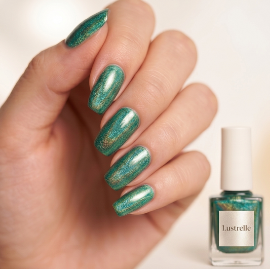 Lustrelle™ – Holographic Reflective Glitter Gel Nail Polish, 1-Coat Full Coverage, 4-Week Wear + 50% OFF