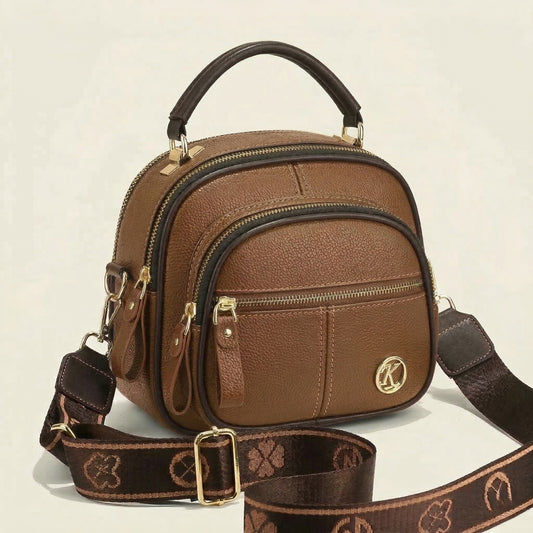 Velaine™ – 5-Compartment Dual-Carry Leather Crossbody Bag +50% OFF