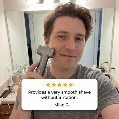 Caliber™ – Tilt-Head Foil Electric Shaver for Men | Rechargeable & Waterproof + 50% OFF