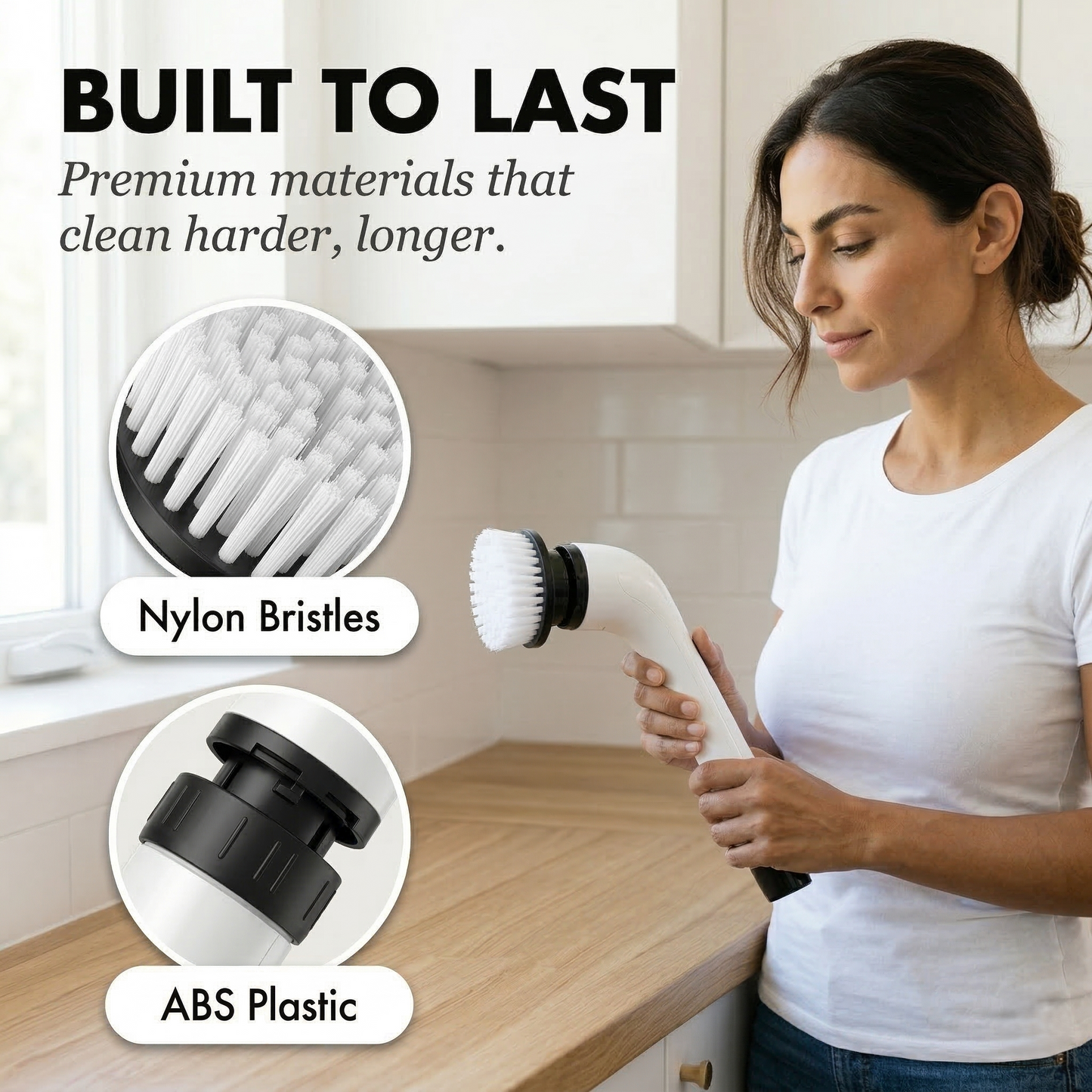 Skrubex™ – 9-in-1 Electric Cleaning Brush with 6 Brush Heads, IPX7 Waterproof, 3-Speed Motor for Bathroom, Kitchen & Car +50% OFF