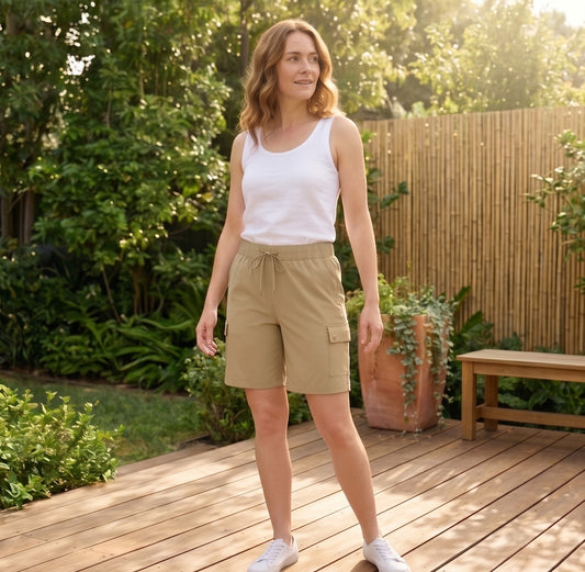 Trailease™ – UPF 50+ Quick-Dry Women's Cargo Shorts with Multi-Pocket + 50% OFF