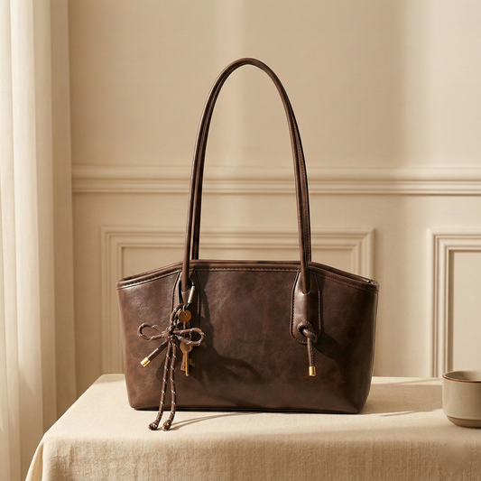 Patina™ – Vintage Bow Leather-Look Shoulder Tote Bag + 50% OFF