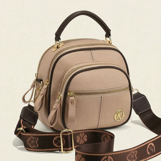 Velaine™ – 5-Compartment Dual-Carry Leather Crossbody Bag +50% OFF