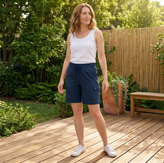 Trailease™ – UPF 50+ Quick-Dry Women's Cargo Shorts with Multi-Pocket + 50% OFF