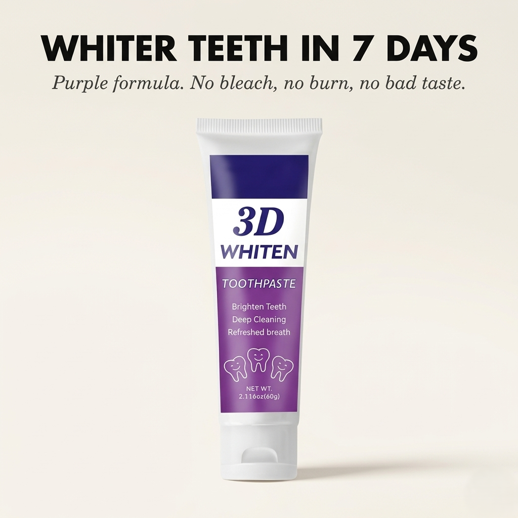 Pearlmint™ – Natural Whitening Toothpaste with Peppermint, Chamomile & Baking Soda + 50% OFF