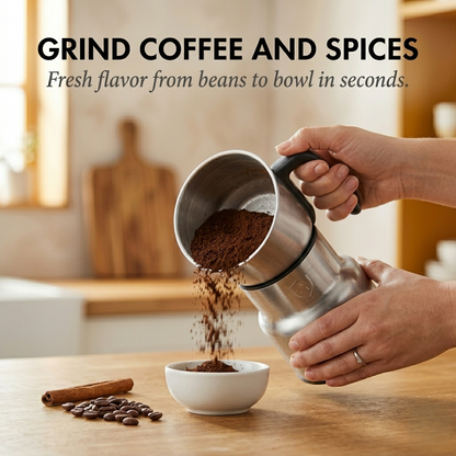 Millwick™ – 6-Blade Stainless Steel Electric Grinder for Coffee & Spices + 50% OFF