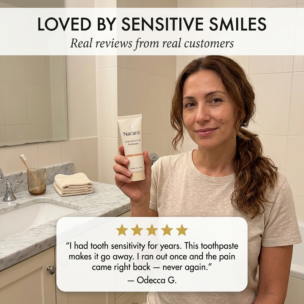 Nacara™ – Fluoride-Free Hydroxyapatite Whitening Toothpaste for Sensitive Teeth + 50% OFF