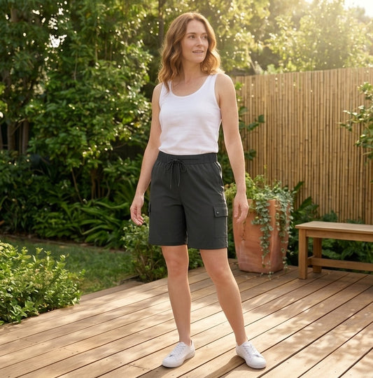 Trailease™ – UPF 50+ Quick-Dry Women's Cargo Shorts with Multi-Pocket + 50% OFF