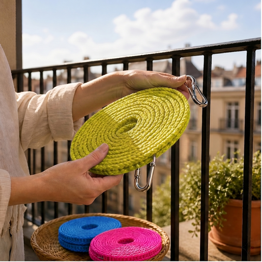 Breezely™ – Windproof Multi-Grid Portable Clothesline with Stainless Steel Hook + 50% OFF