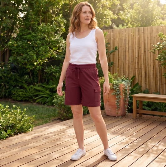 Trailease™ – UPF 50+ Quick-Dry Women's Cargo Shorts with Multi-Pocket + 50% OFF