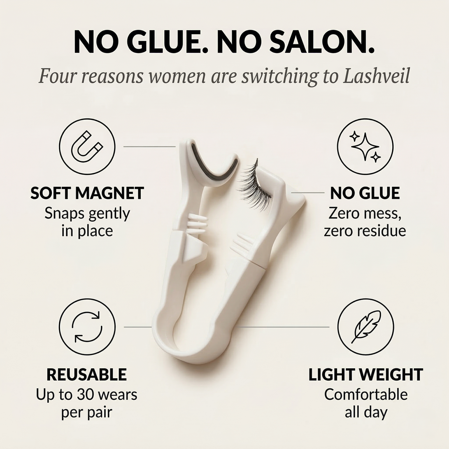 Lashveil™ – Gentle Heated Eyelash Curler for Long-Lasting Natural Lift +50% OFF