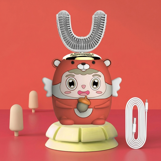 Grinzy™ – U-Shaped 360° Kids Electric Toothbrush + 50% OFF