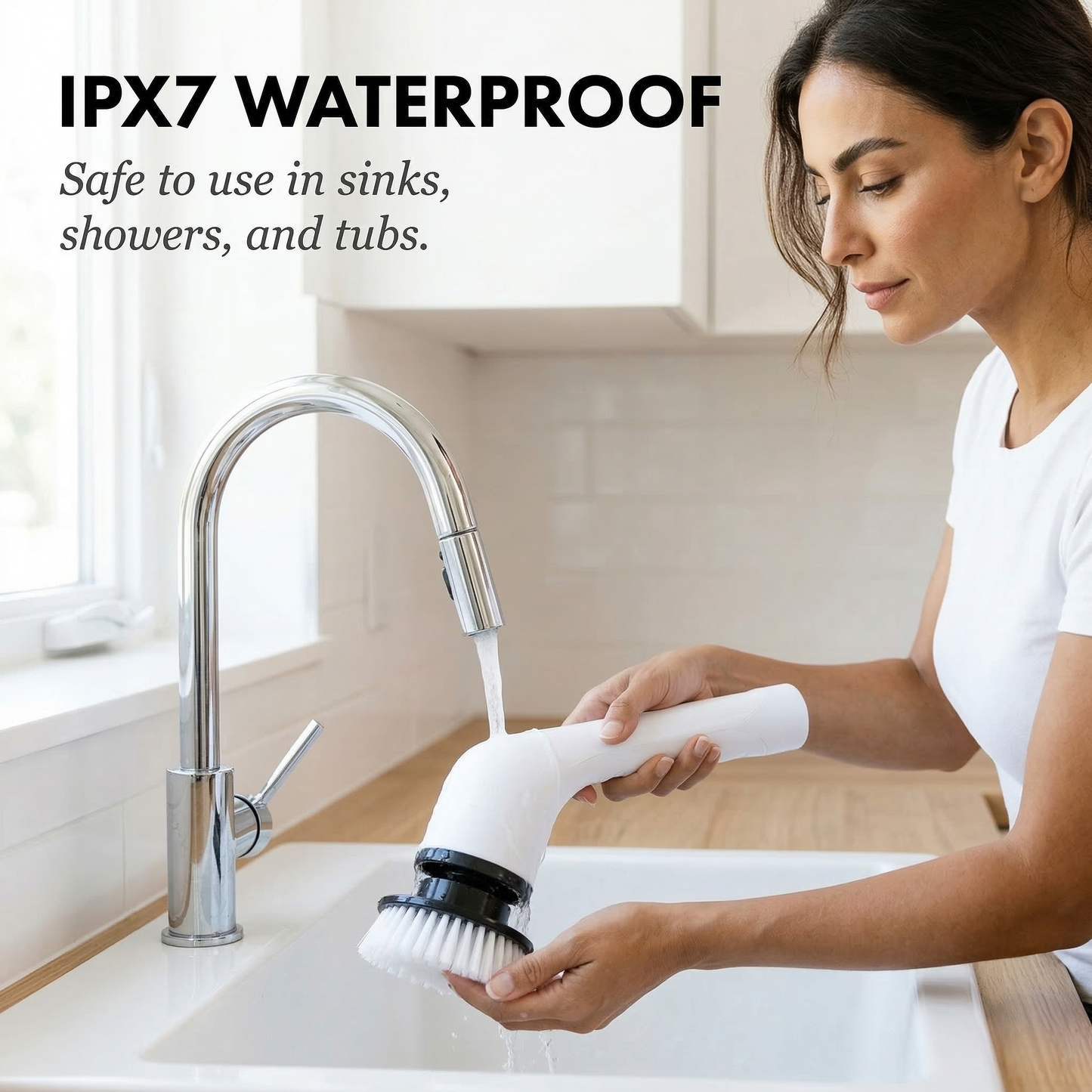 Skrubex™ – 9-in-1 Electric Cleaning Brush with 6 Brush Heads, IPX7 Waterproof, 3-Speed Motor for Bathroom, Kitchen & Car +50% OFF