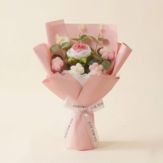 Threadbloom™ – Handmade Crochet Flower Bouquet, Forever Keepsake Gift + 50% OFF