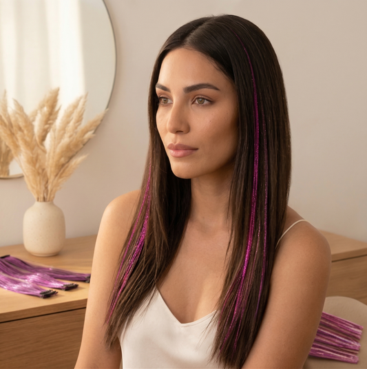 Lumette™ – Instant Clip-In Hair Tinsel | No Knots, No Salon, Pure Sparkle + 50% OFF