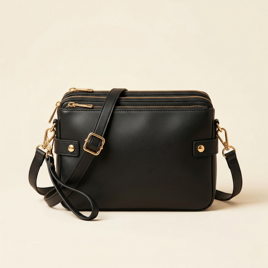 Velori™ – Three-Layer Vegan Leather Crossbody & Clutch Bag + 50% OFF