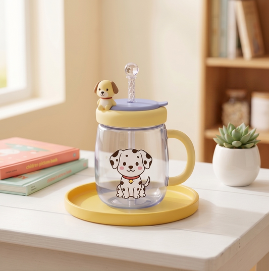 Mochiku™ – BPA-Free Tritan Cartoon Sippy Cup with Fruit Infuser, 42 oz + 50% OFF