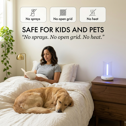 Hushlight™ – Silent 360° UV Mosquito Trap with 8-Color Mood Light +50% OFF