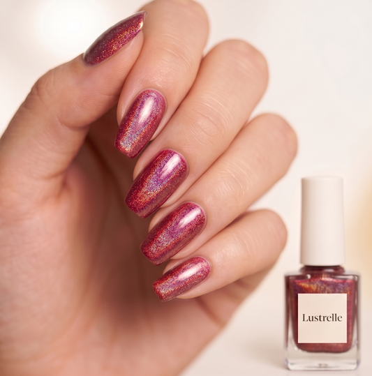 Lustrelle™ – Holographic Reflective Glitter Gel Nail Polish, 1-Coat Full Coverage, 4-Week Wear + 50% OFF
