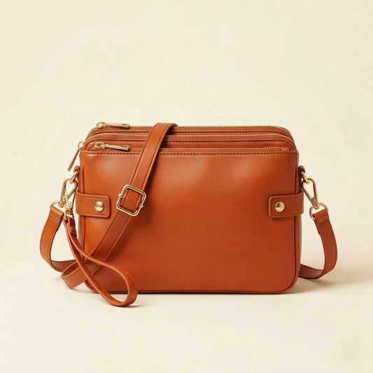 Velori™ – Three-Layer Vegan Leather Crossbody & Clutch Bag + 50% OFF