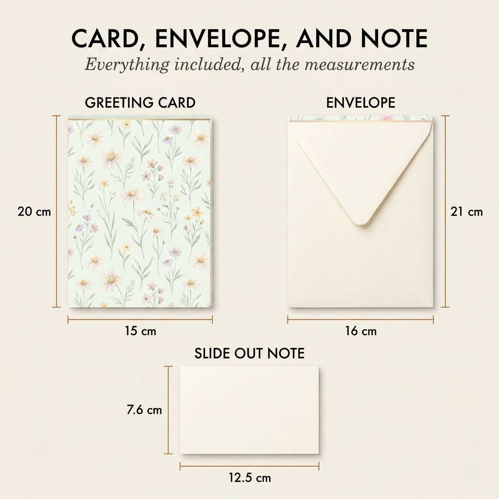 Gossamer™ – 3D Pop-Up Butterfly & Daisy Greeting Card with Envelope + 50% OFF
