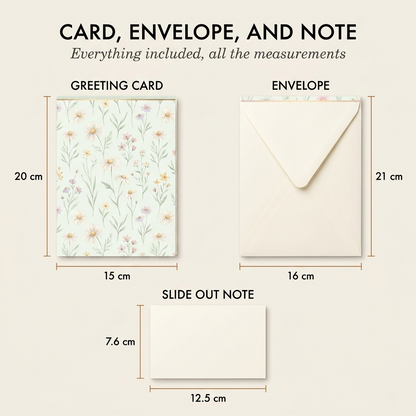 Gossamer™ – 3D Pop-Up Butterfly & Daisy Greeting Card with Envelope + 50% OFF