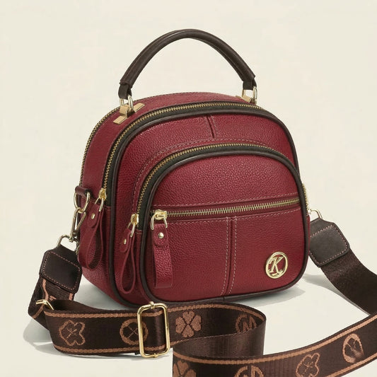 Velaine™ – 5-Compartment Dual-Carry Leather Crossbody Bag +50% OFF