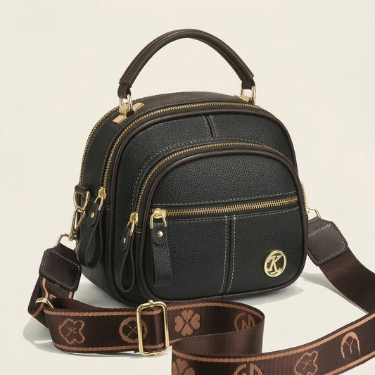 Velaine™ – 5-Compartment Dual-Carry Leather Crossbody Bag +50% OFF
