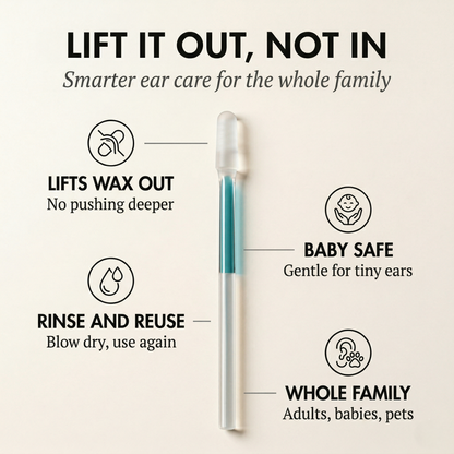 Audren™ – Reusable Adhesive Earwax Removal Swabs, Safe & Gentle for Adults, Babies & Pets + 50 % OFF