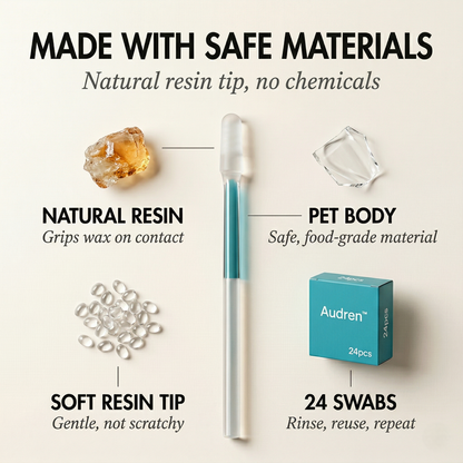 Audren™ – Reusable Adhesive Earwax Removal Swabs, Safe & Gentle for Adults, Babies & Pets + 50 % OFF