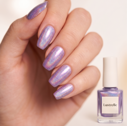 Lustrelle™ – Holographic Reflective Glitter Gel Nail Polish, 1-Coat Full Coverage, 4-Week Wear + 50% OFF