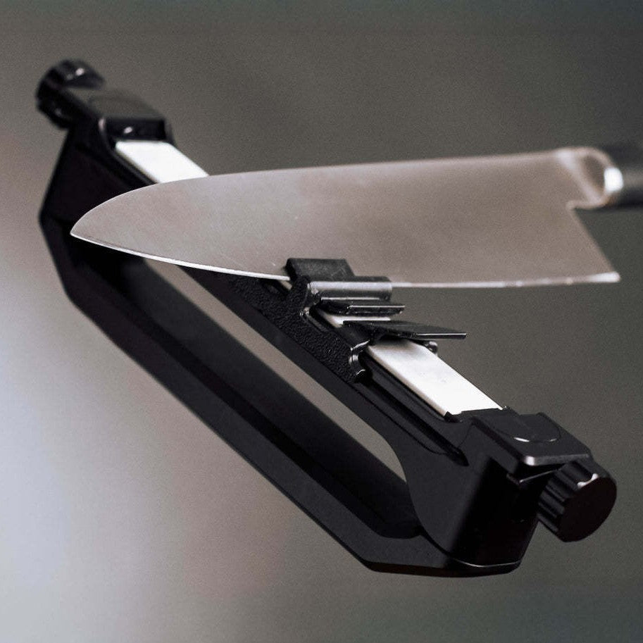 Keenforge™ – Guided-Angle Precision Knife Sharpener with Diamond Stone & Leather Strop + 50% OFF