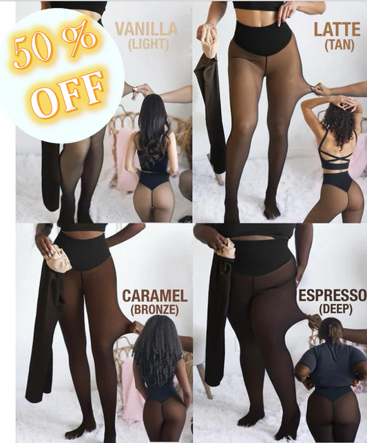 The CurveLock Fleece Tights - The Perfect Illusion of Bare Legs, But Warm + 50% OFF!