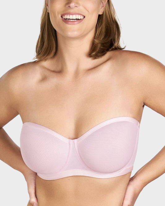 Maisette™ – Strapless Mesh Underwire Balconette Bra with Convertible Straps + 50% OFF