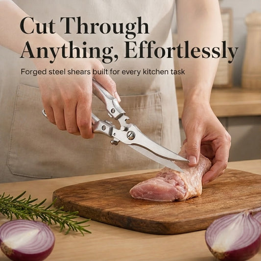 Forgewell – Heavy-Duty Forged Steel Poultry Shears with Safety Lock + 50% OFF