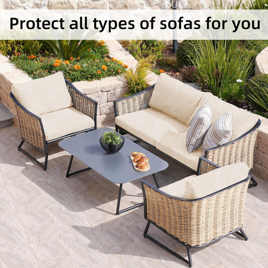 Verandale – Stretch Slip-On Patio Cushion Covers, Zipper-Free Snug Fit + 50% OFF