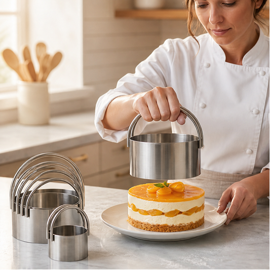Hearthen – 5-Piece Stainless Steel Pastry & Cookie Cutter Set + 50% OFF