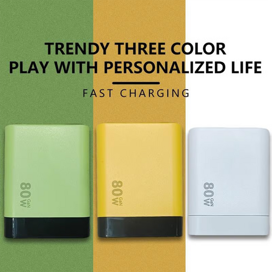 The PowerFlow 80W Charger - Fast Charging for All Things + 50% OFF