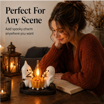 Wispen – Flame-Effect Ghost Night Light for Cozy Halloween Decor + 50% OFF