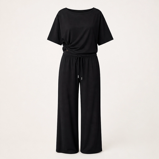 Driftelle™– Off-Shoulder Wide-Leg 2-Piece Lounge Set + 50 % OFF