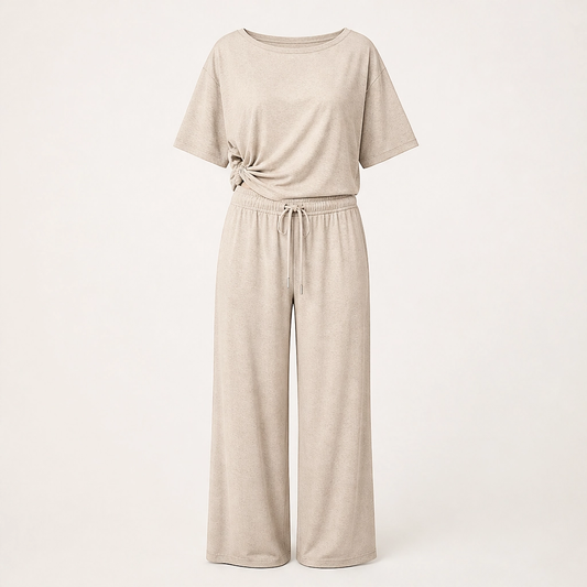 Driftelle™– Off-Shoulder Wide-Leg 2-Piece Lounge Set + 50 % OFF