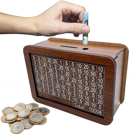 The VaultSave CashBox – Smart Savings Solution, Secure Wooden Build & Goal Tracking + 50% OFF