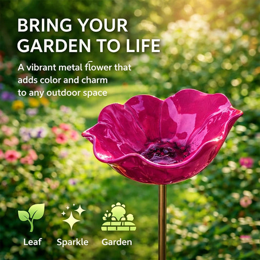 EverBloom Poppy Garden Stake — Art Meets Nature + 50% OFF