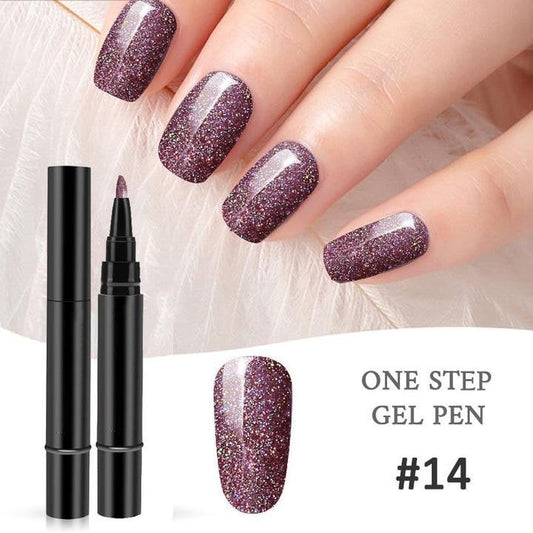 Enamelle – 3-in-1 One-Step Gel Nail Pen Kit with LED Lamp, 18 Colors - Buy 1 + 1 FREE