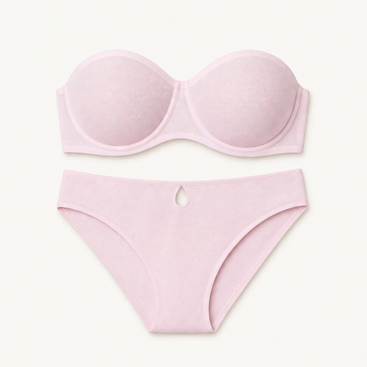 Bardelle™ – Sheer Mesh Strapless Balconette Bra with Convertible Straps & No-Slip Support + 50% OFF