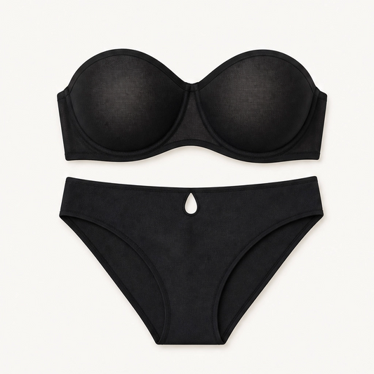 Bardelle™ – Sheer Mesh Strapless Balconette Bra with Convertible Straps & No-Slip Support + 50% OFF
