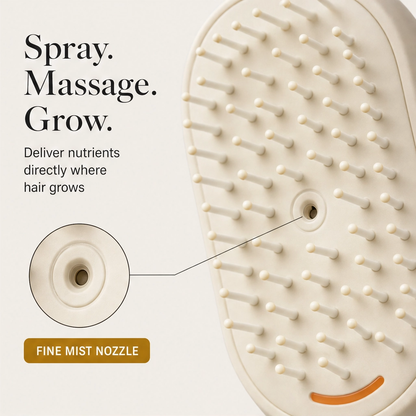 Dewelle™ – Spray, Massage & Detangle 3-in-1 Electric Hair Brush + 50% OFF